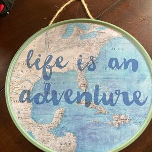 Life is an adventure wall decor